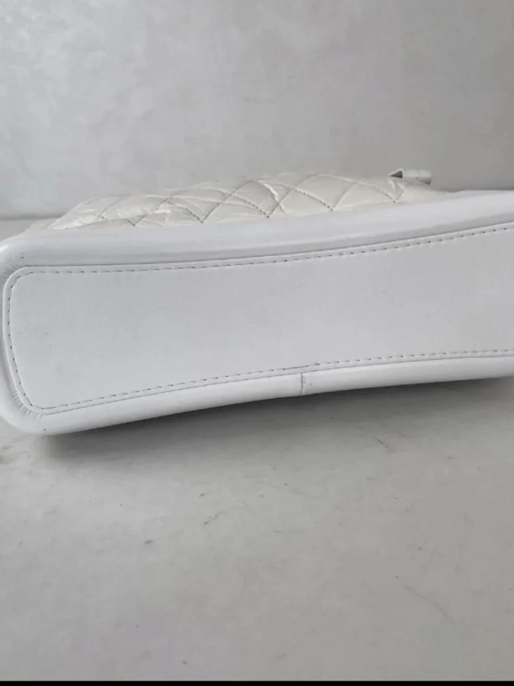 Chanel Gabrielle Hobo White Calfskin